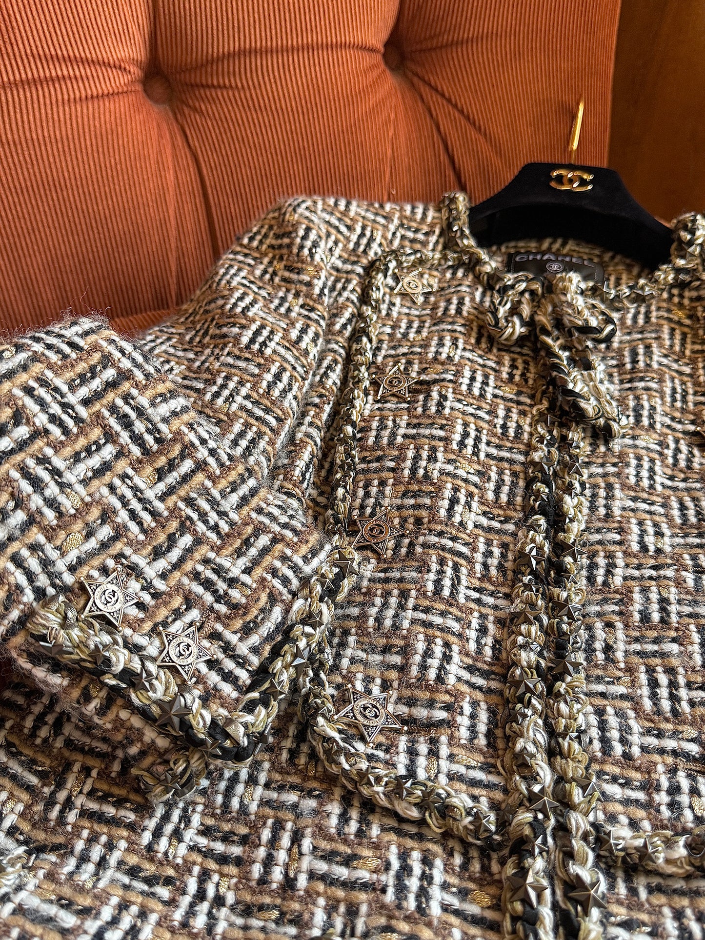 Chanel Dallas Star Button Coat Size:42