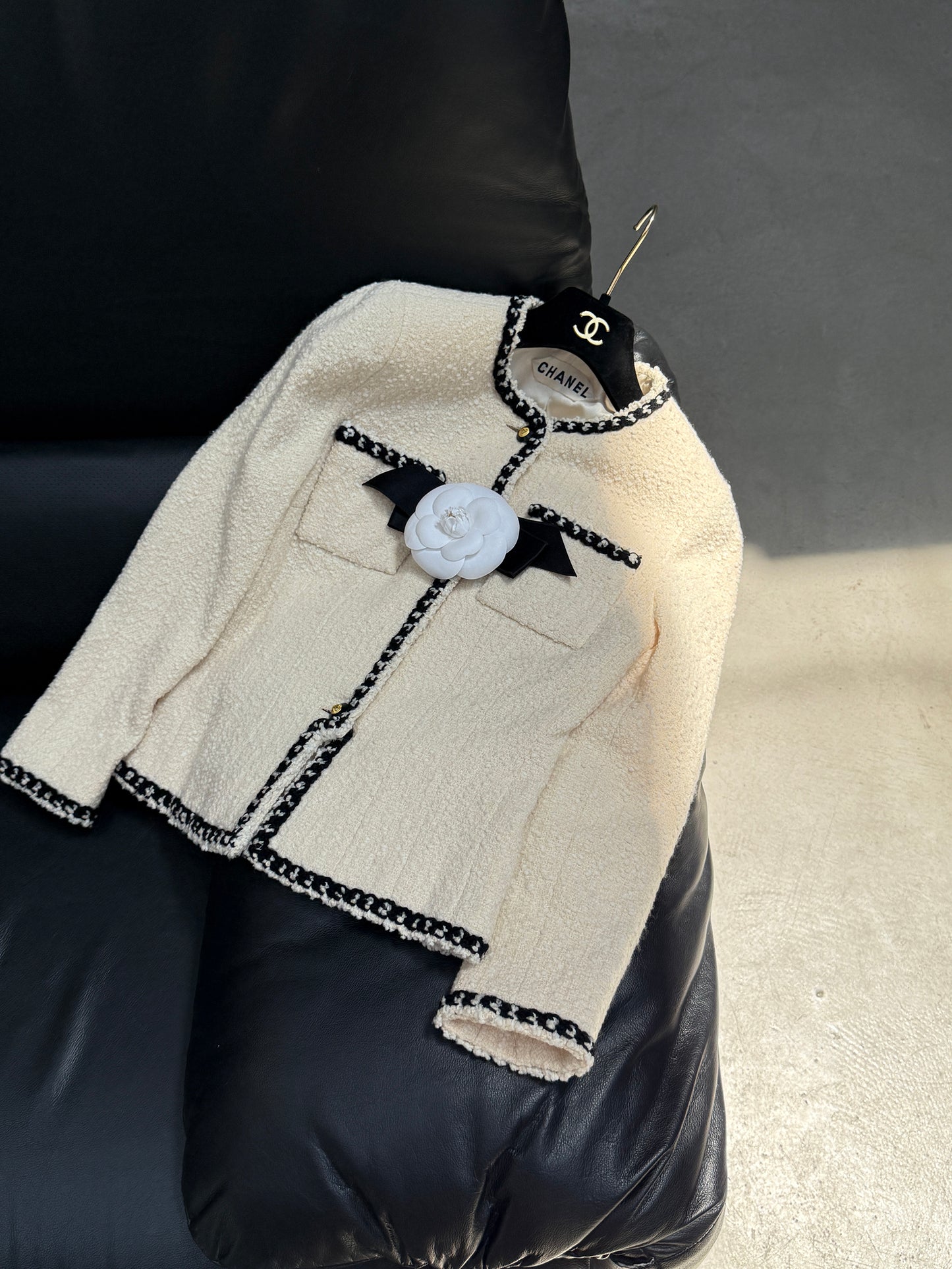 Chanel haute couture series white jacket Size:34