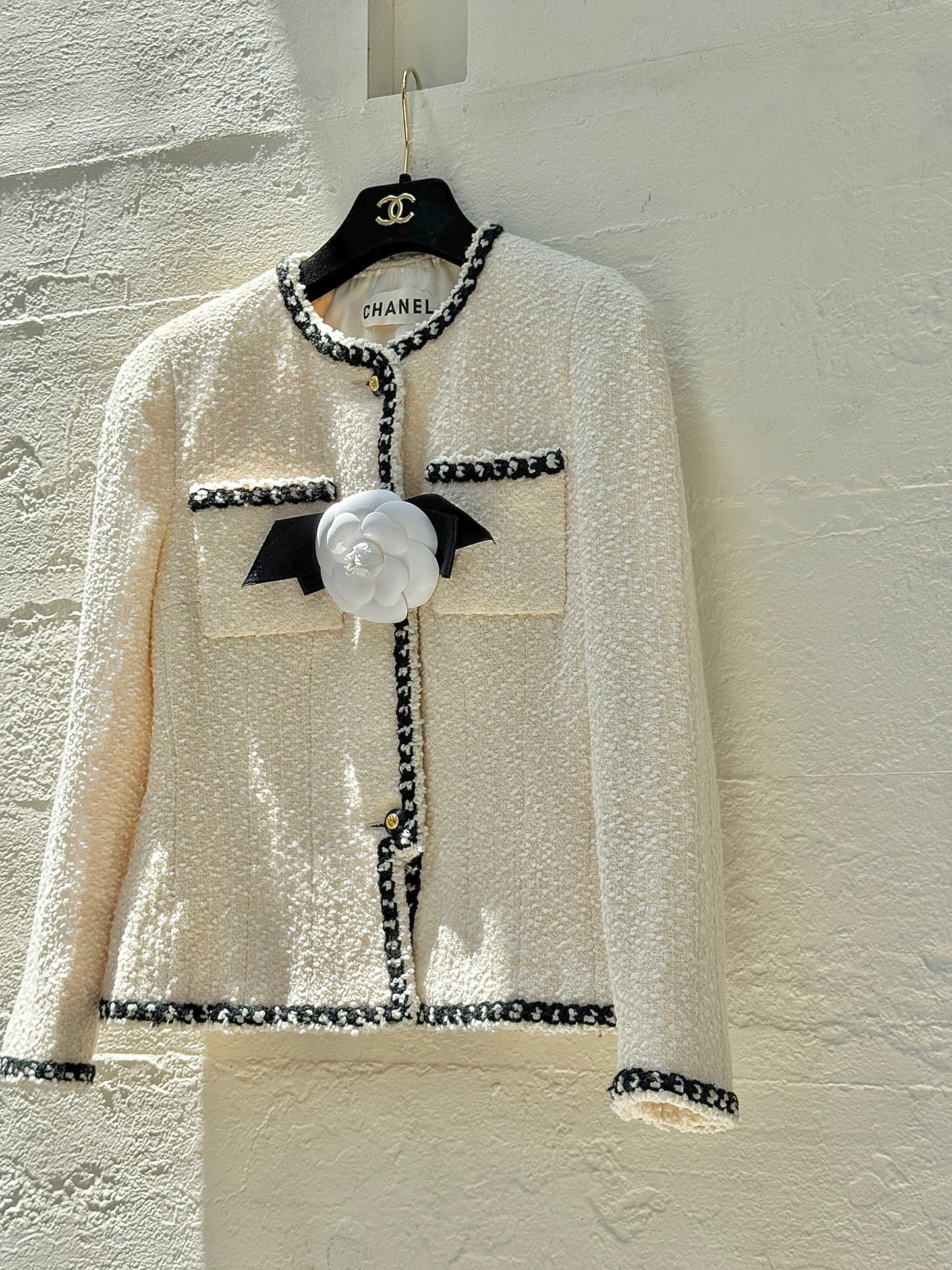 Chanel haute couture series white jacket Size:34