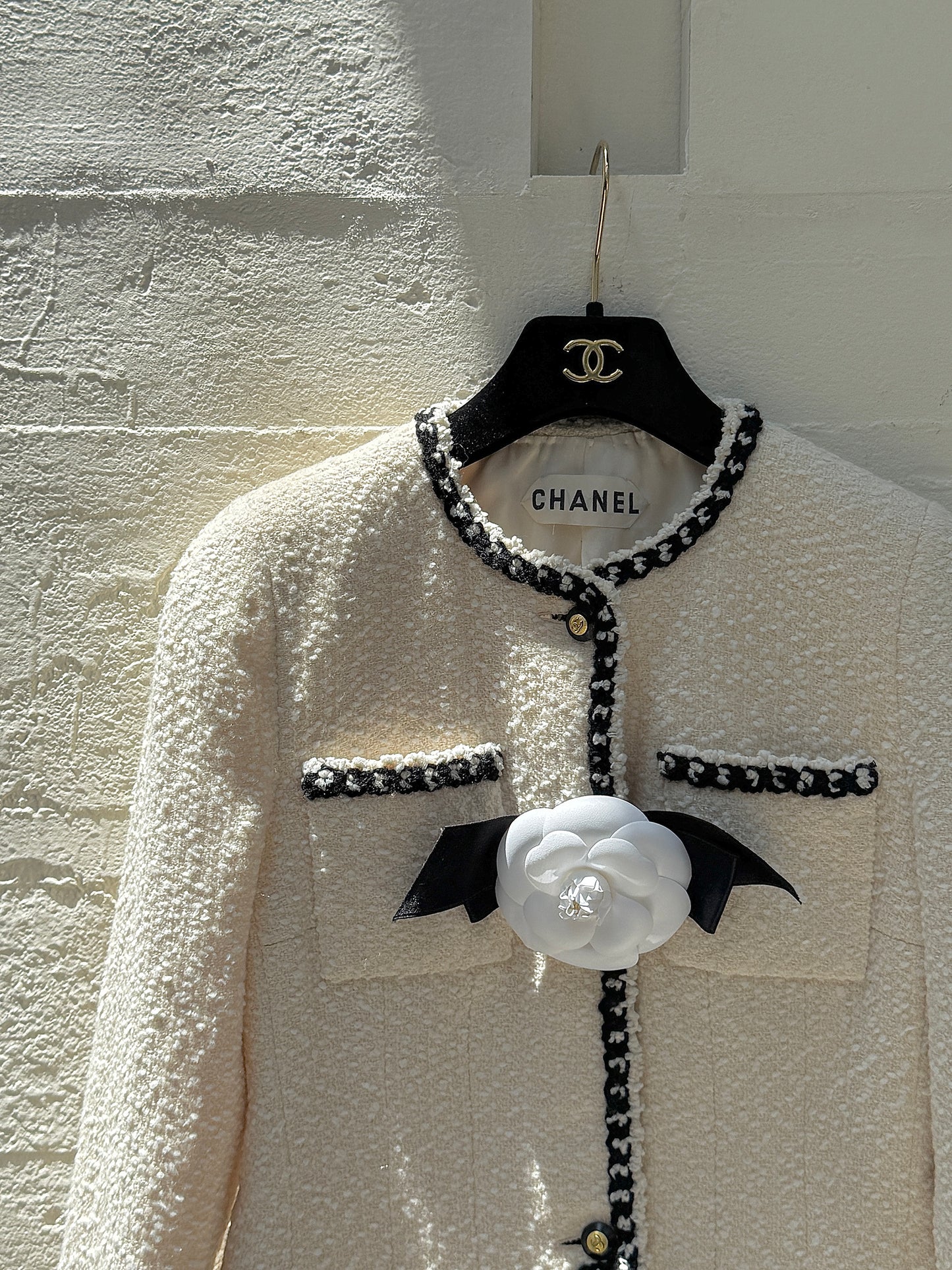 Chanel haute couture series white jacket Size:34
