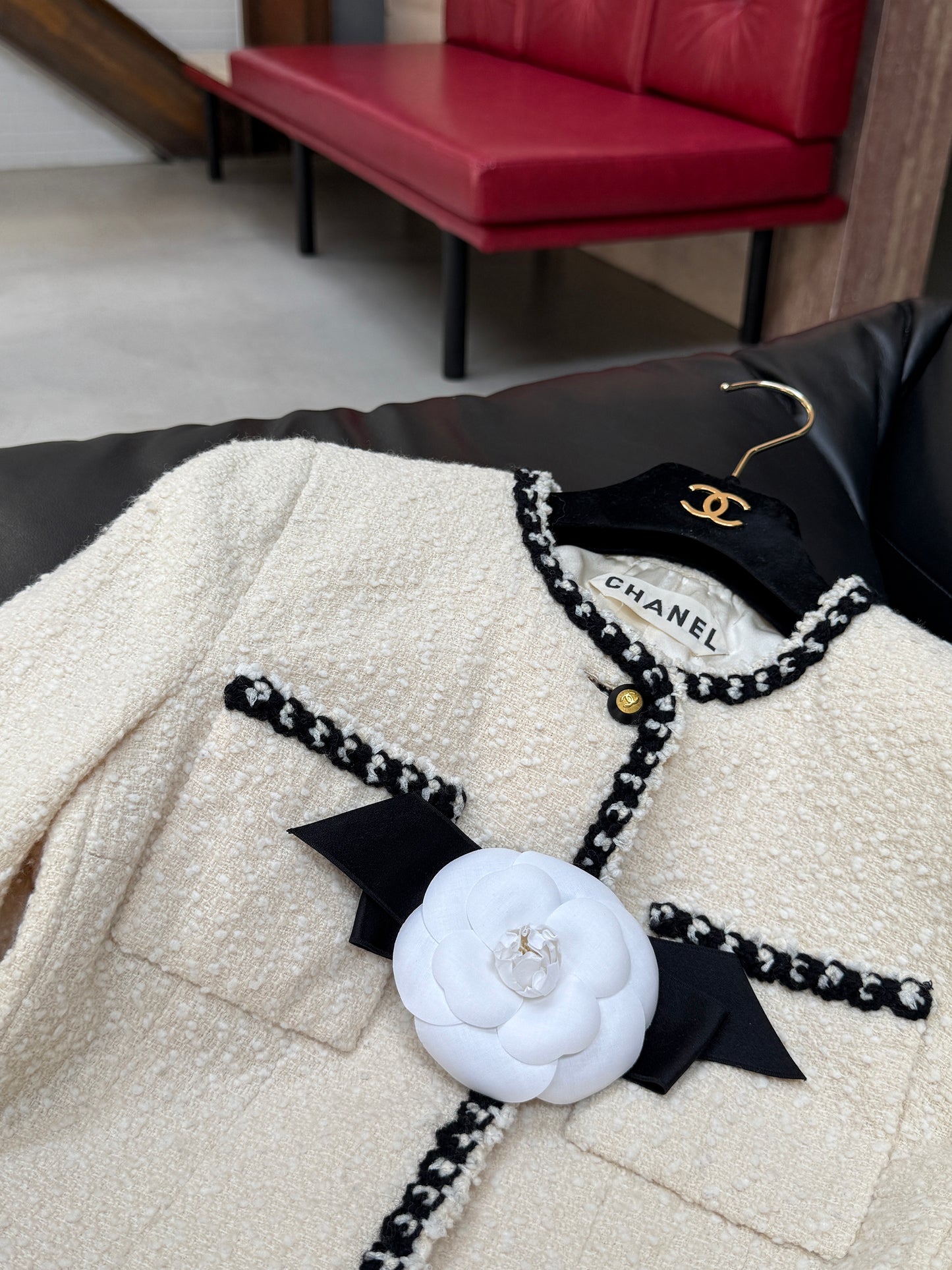 Chanel haute couture series white jacket Size:34