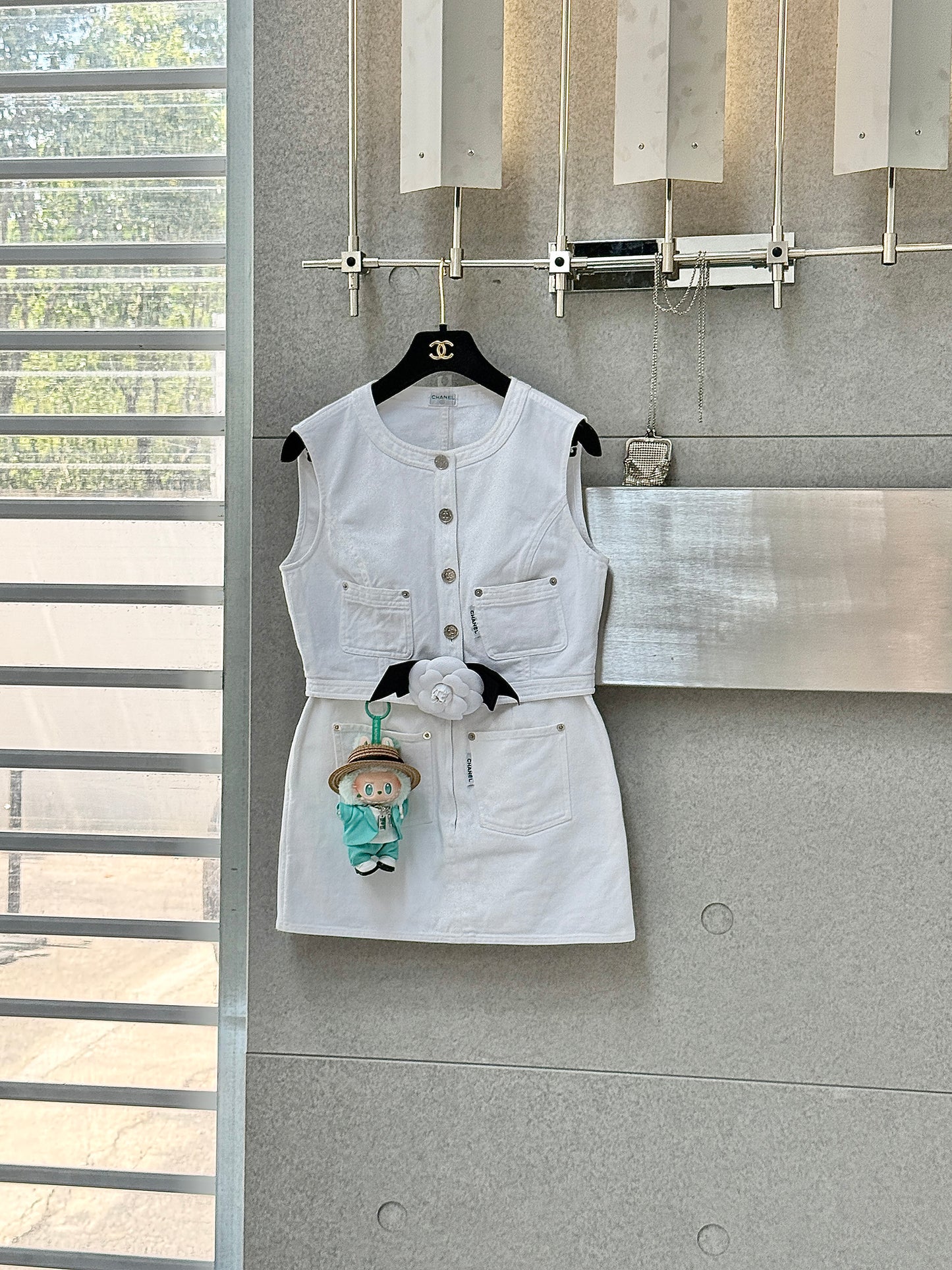 Chanel 1996 White Cowboy Set Size:38