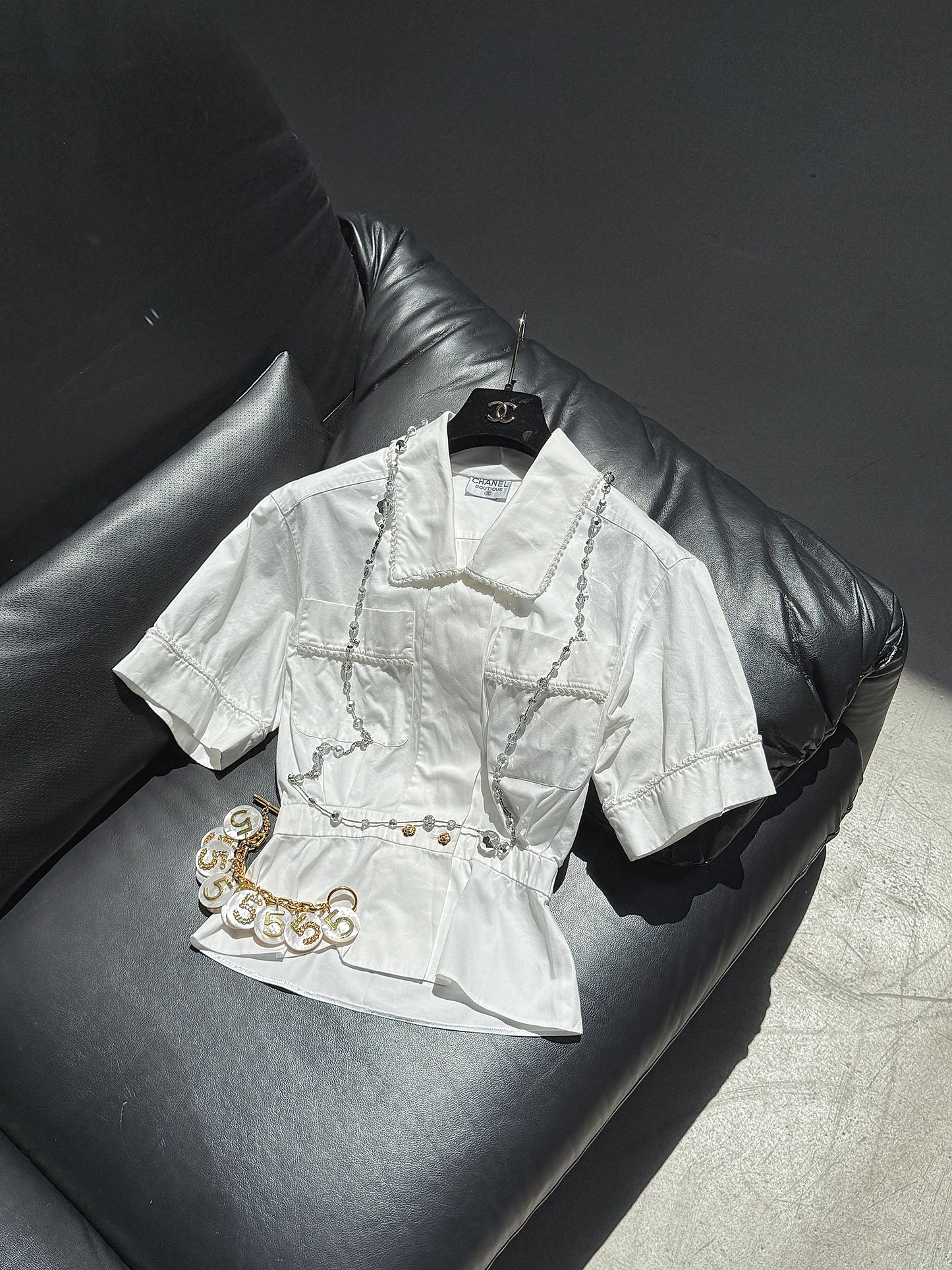 Chanle white shirt Size:36