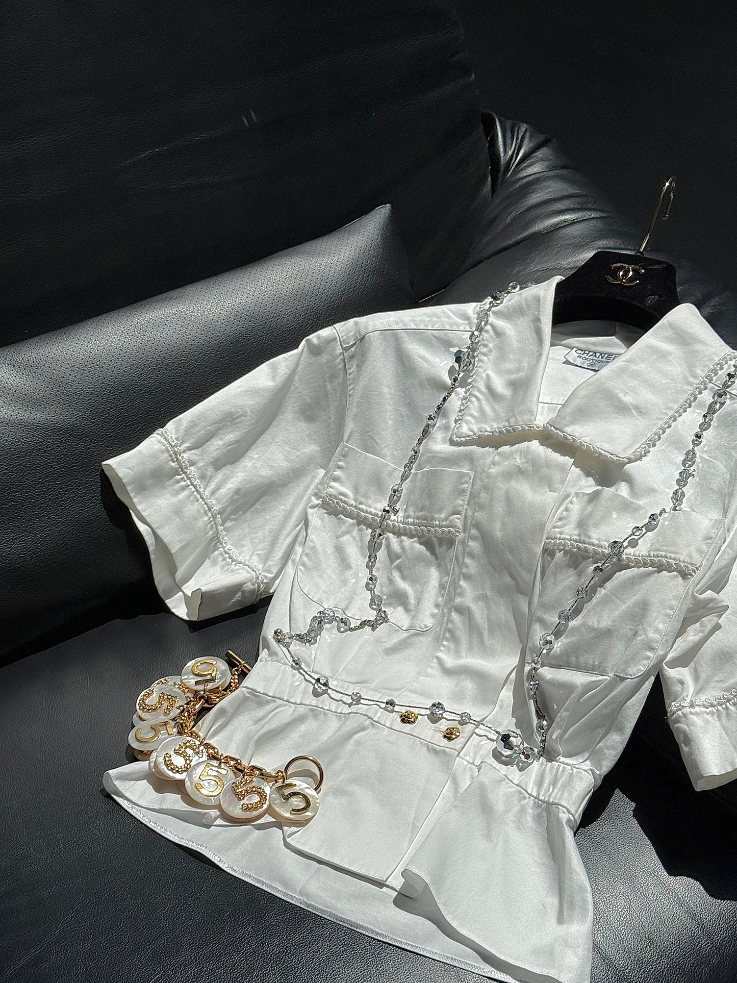 Chanle white shirt Size:36