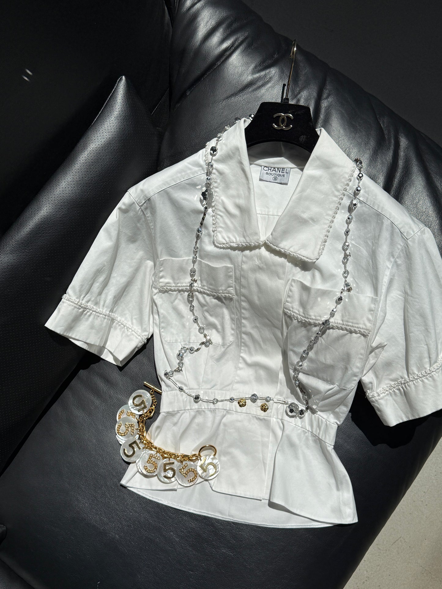 Chanle white shirt Size:36