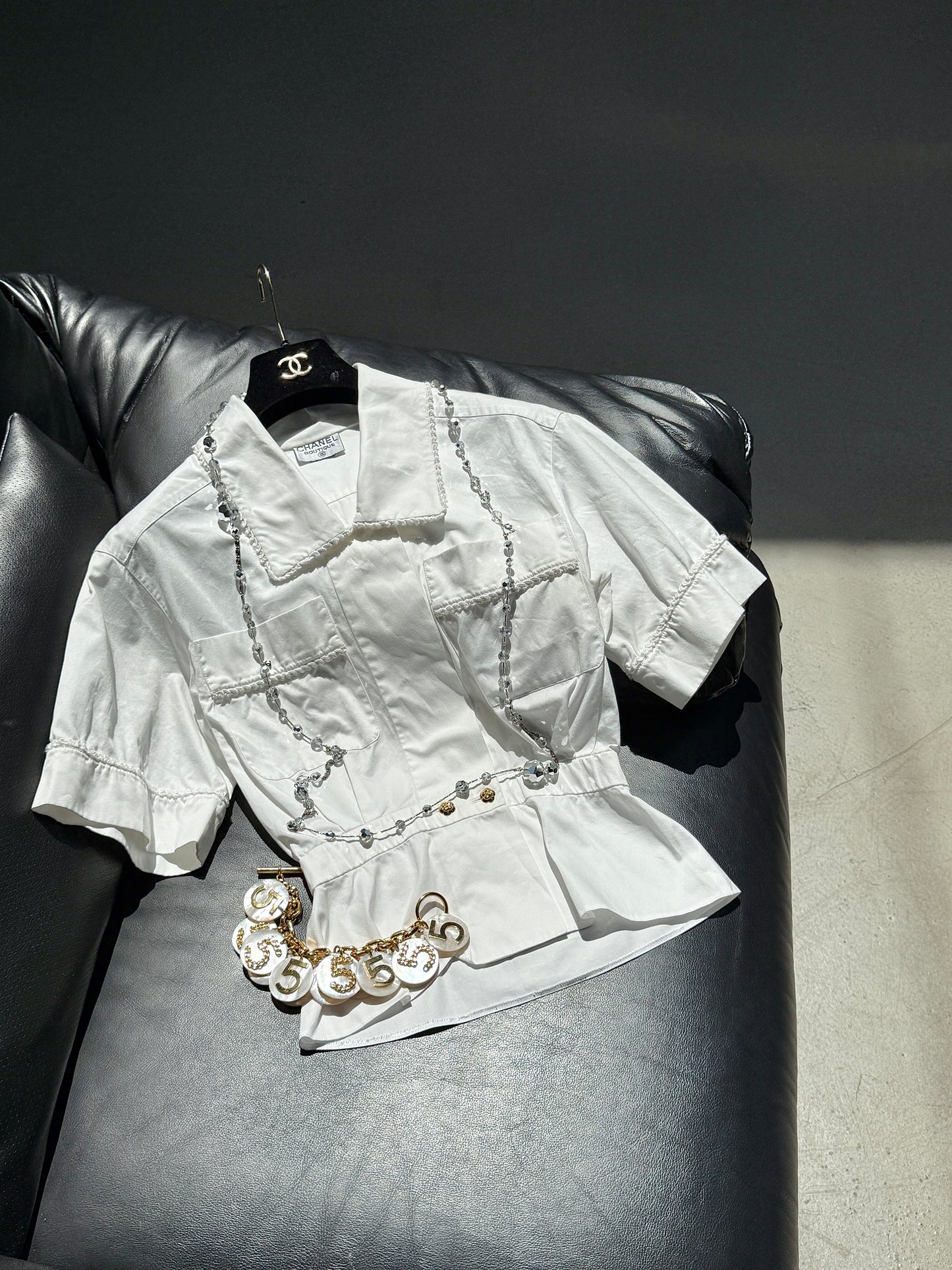 Chanle white shirt Size:36