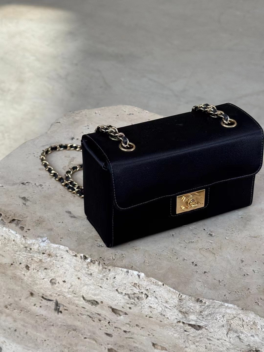 Chanel vintage satin box bag