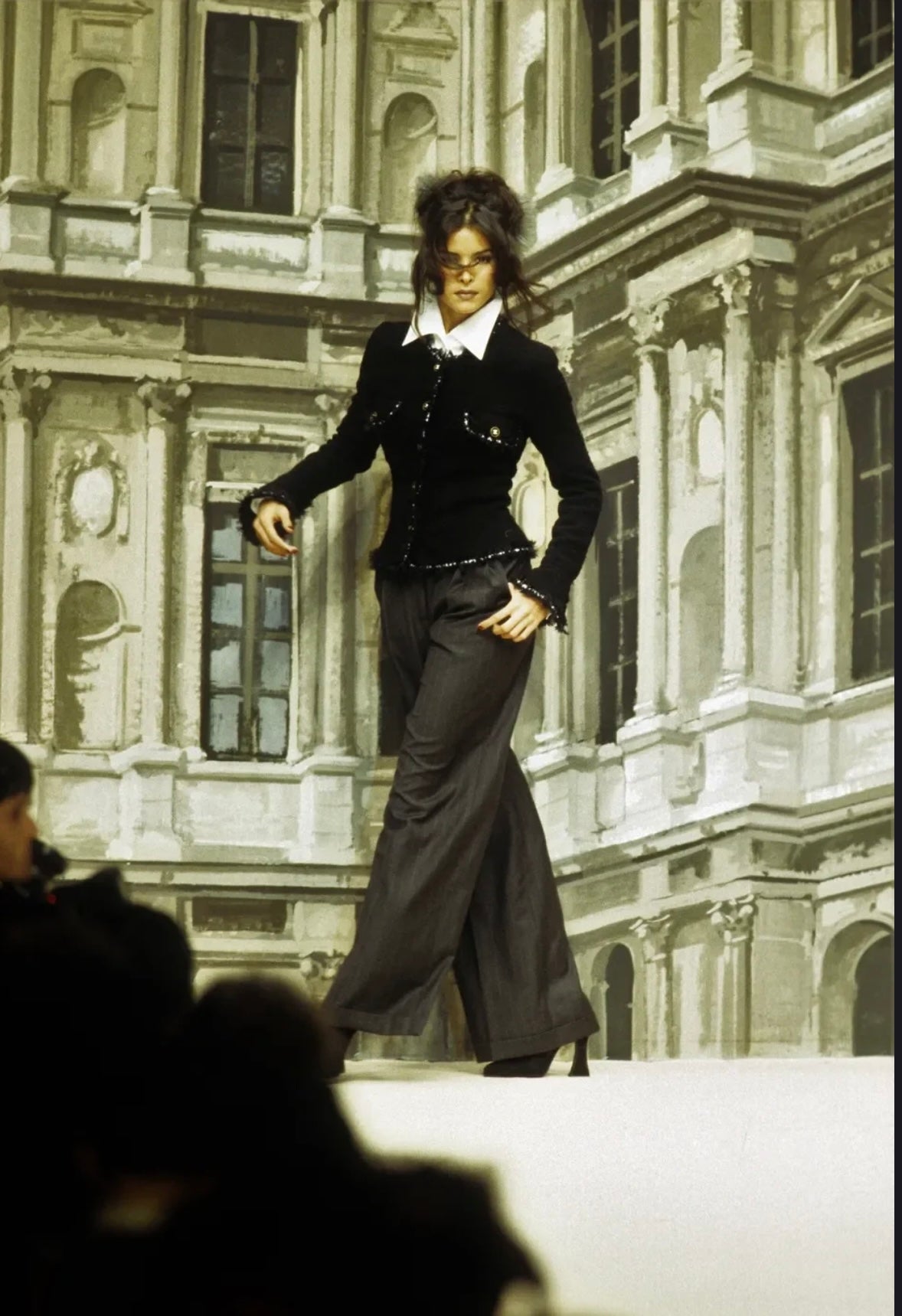 Chanel 1994 Classic Black Coat Size:38