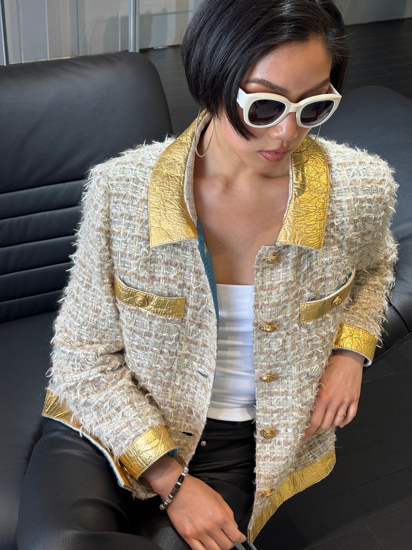 Chanel 2019 Egypt Series Gold Jacket Size:42