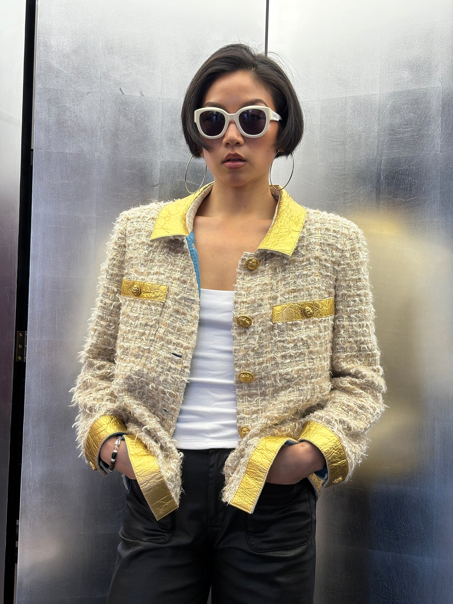 Chanel 2019 Egypt Series Gold Jacket Size:42
