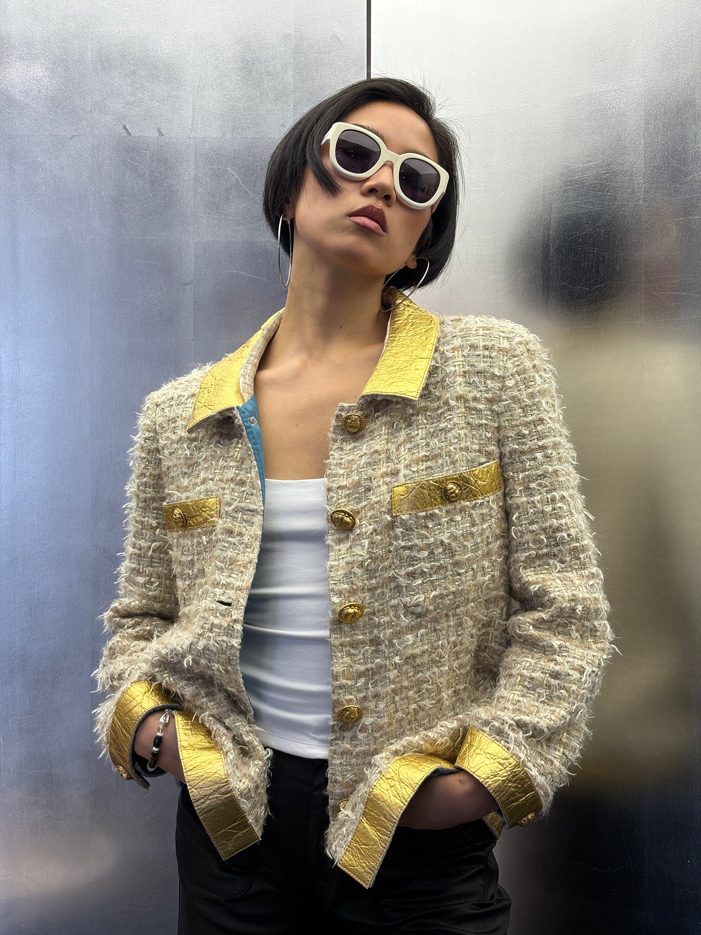 Chanel 2019 Egypt Series Gold Jacket Size:42