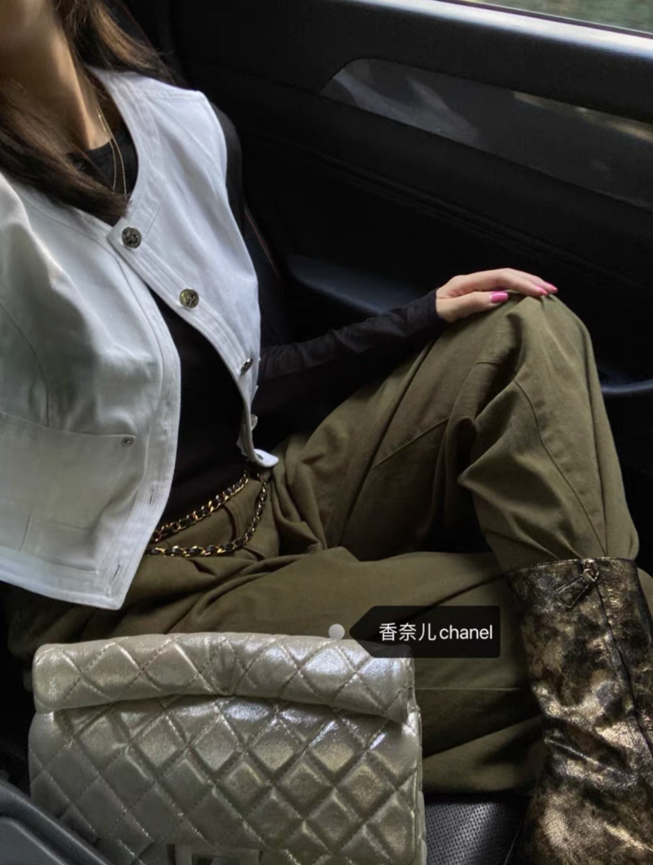 Chanel 1996 White Cowboy Set Size:38