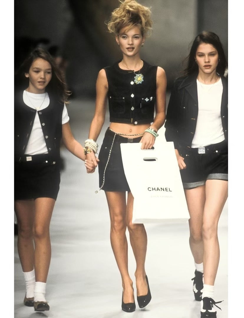 Chanel 1996 White Cowboy Set Size:38