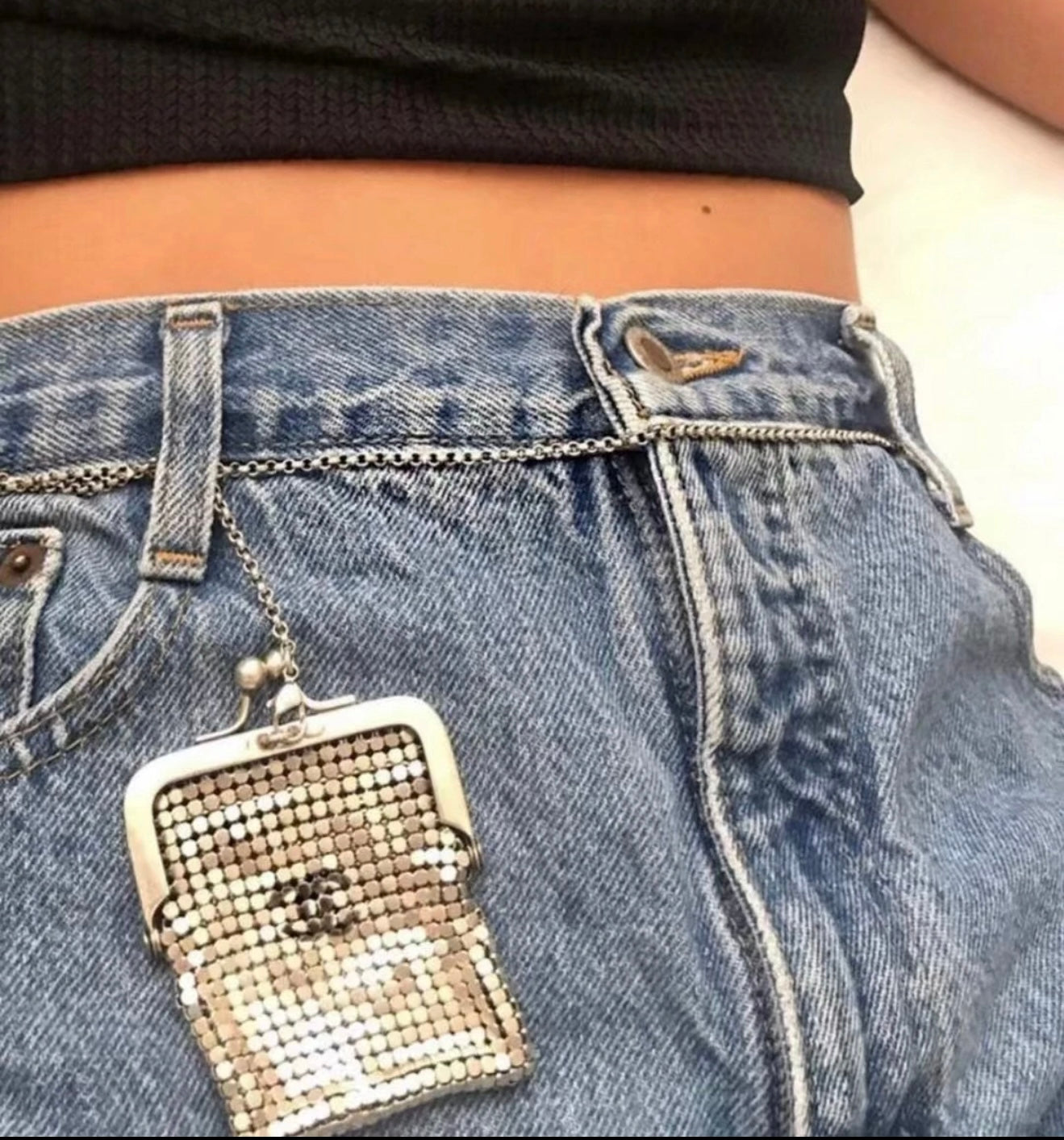 Chanel 1997 pure silver handbag