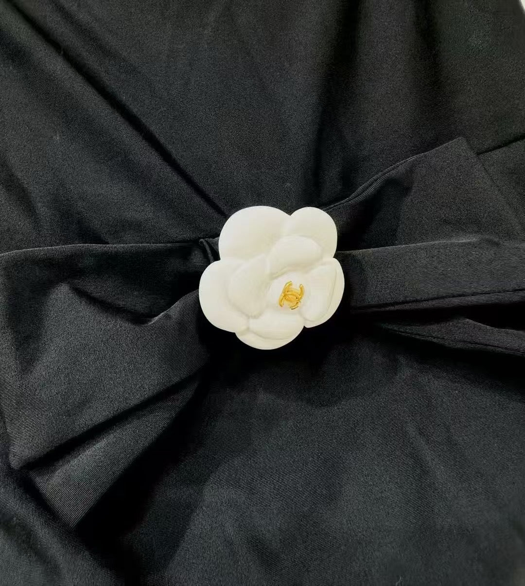Chanel Classic Simple Black Swimsuit