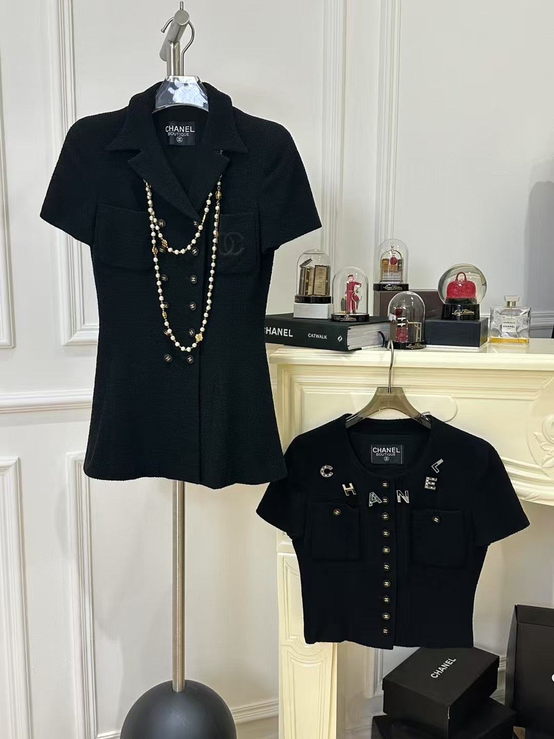 Chanel 1995 black short sleeved jacket Size:38