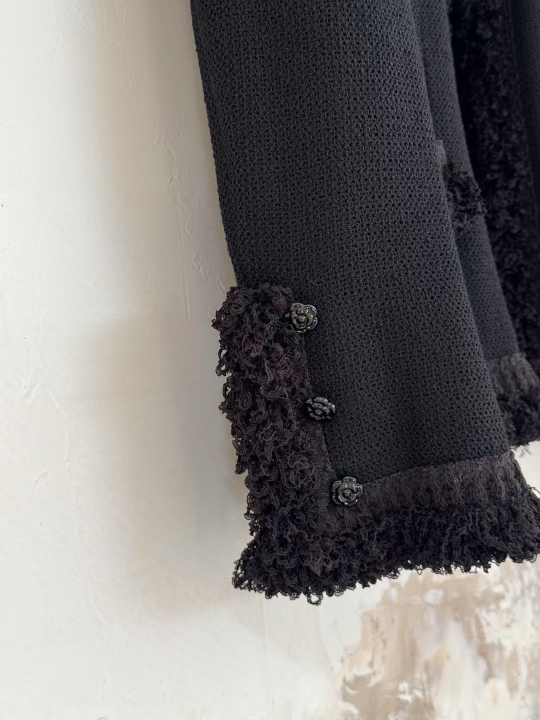 Chanel black short cardigan Size:36