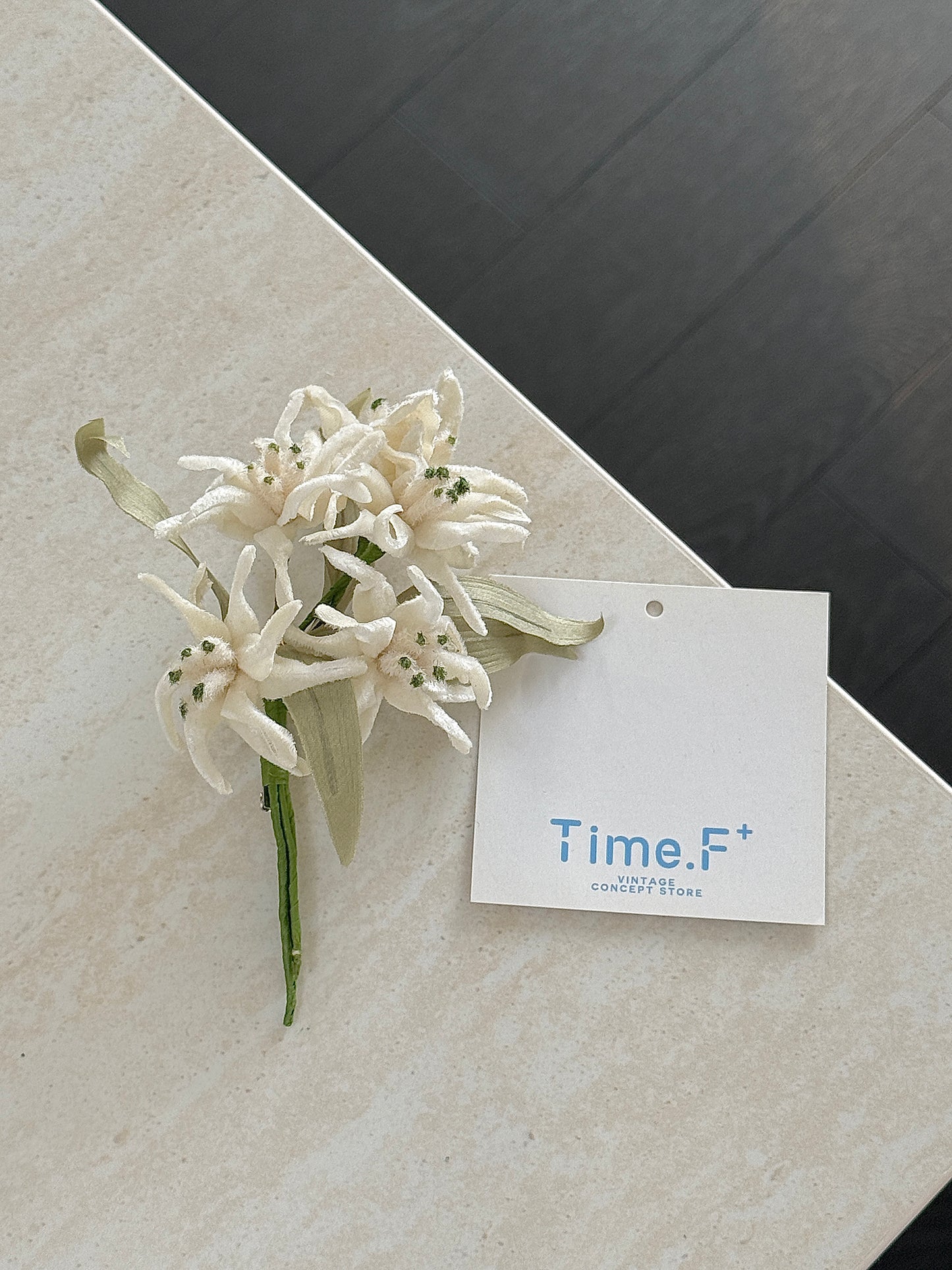Chanel velvet flower brooch
