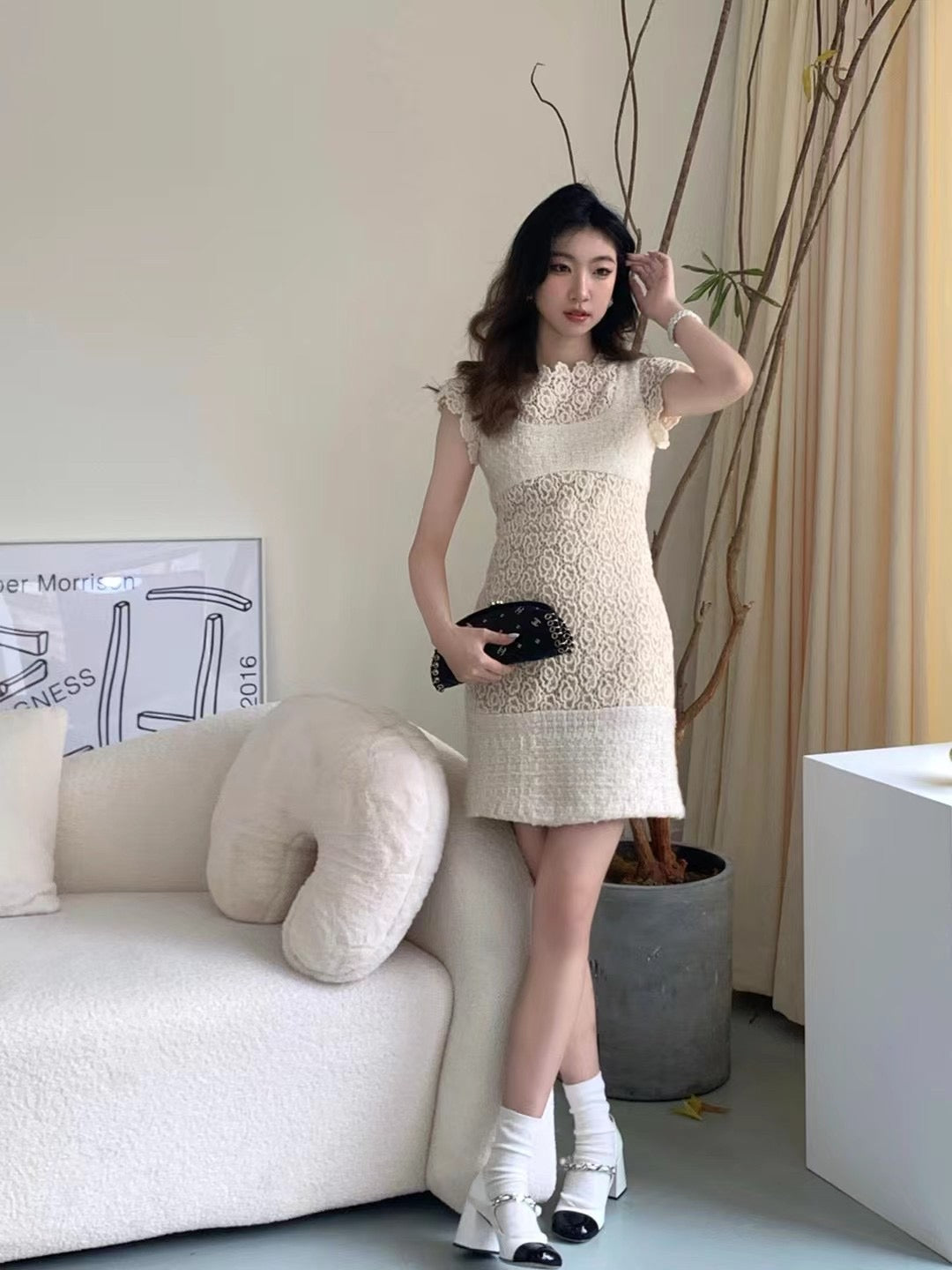 Chanel 2015 Salzburg beige dress size:34