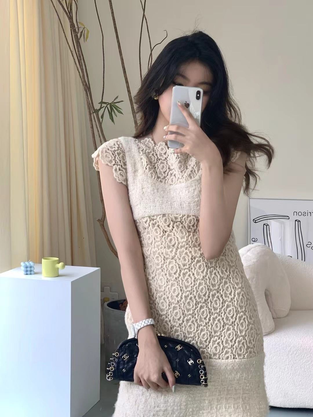 Chanel 2015 Salzburg beige dress size:34