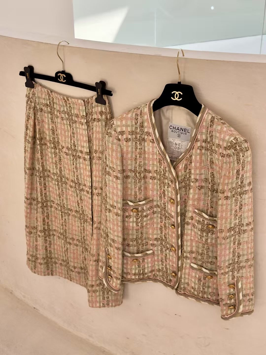 Chane 1985 Pink Brown Set Size:36