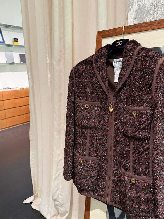 Chanel Brown jacket from 1991 Size:42