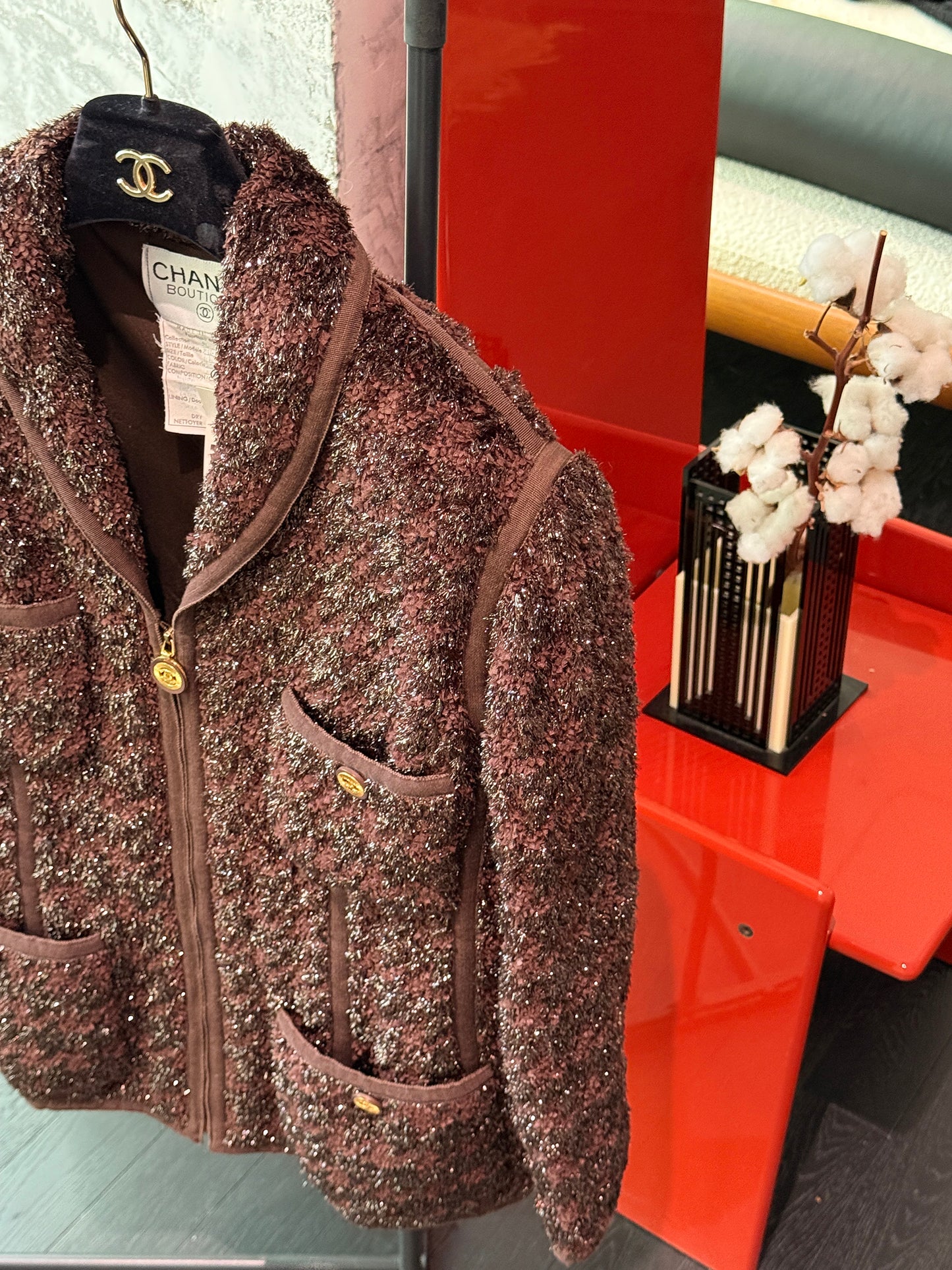 Chanel Brown jacket from 1991 Size:42