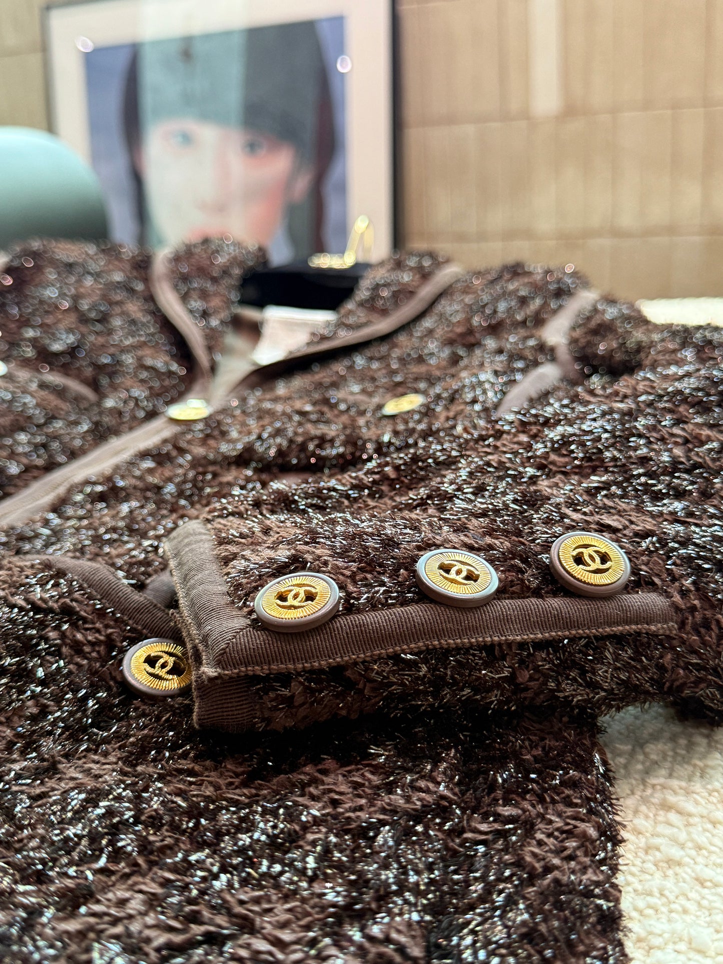 Chanel Brown jacket from 1991 Size:42