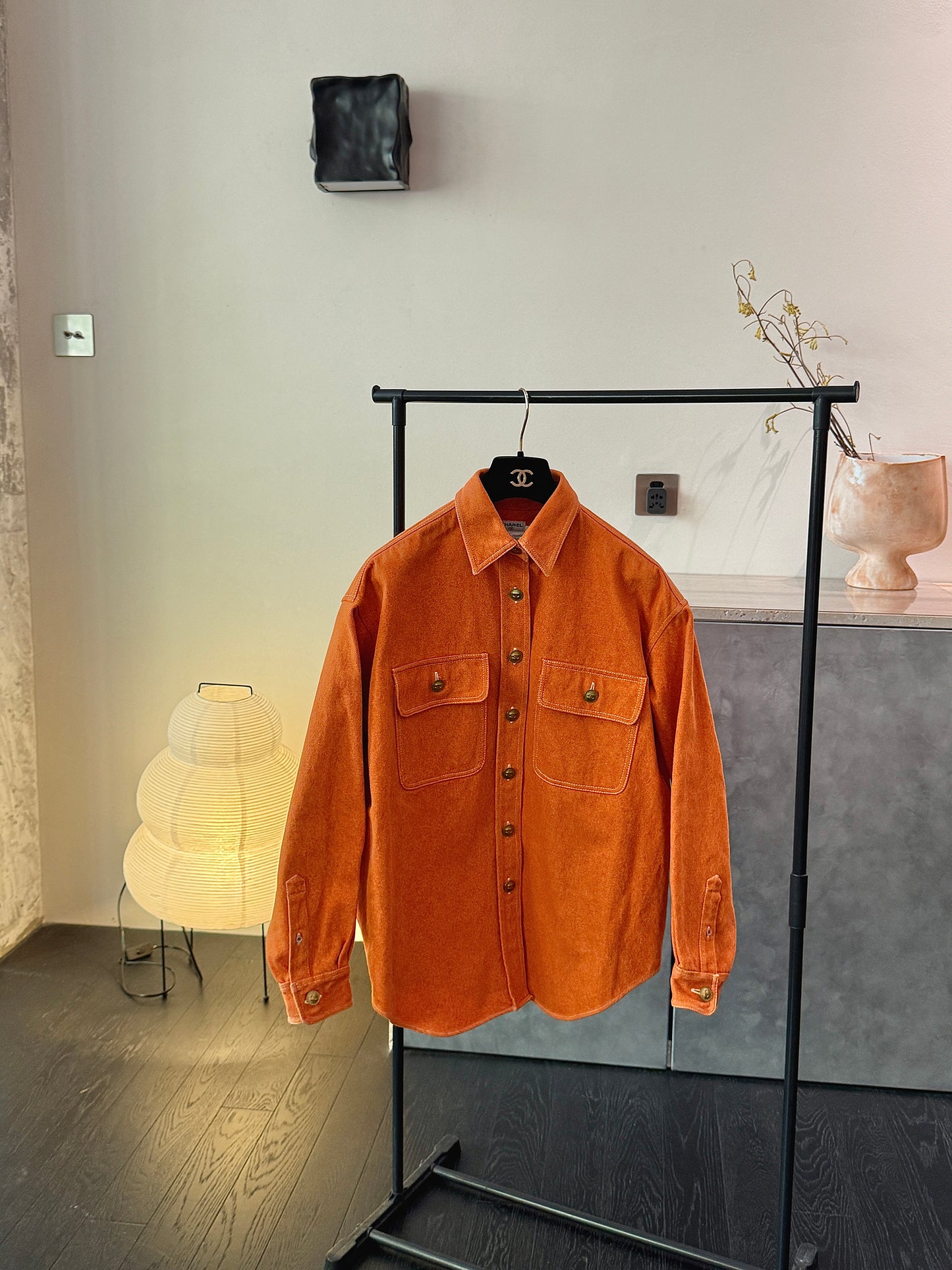 Chanel 1997 Orange Cowboy Jacket Size:38