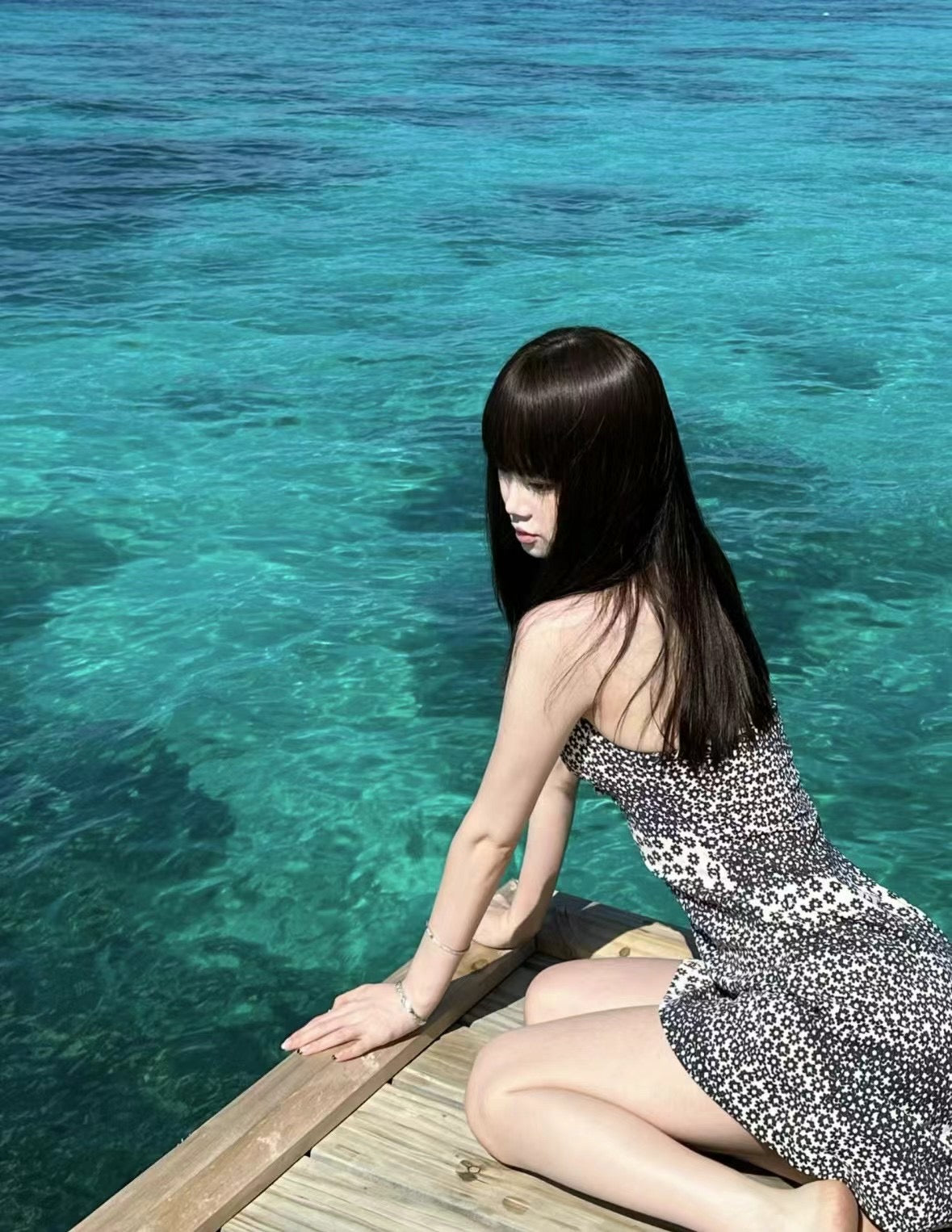 Chanel daisy swimsuit dress Size:38