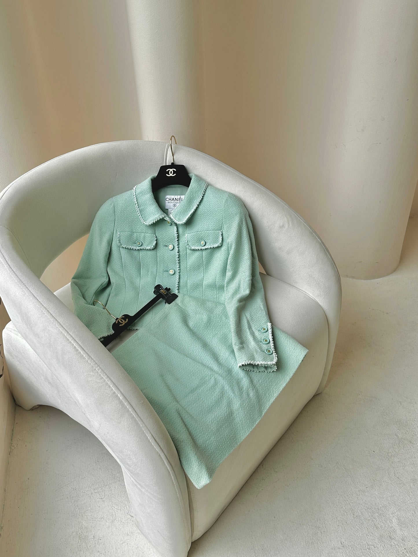 Chanel 90s Light Green Set size: 36