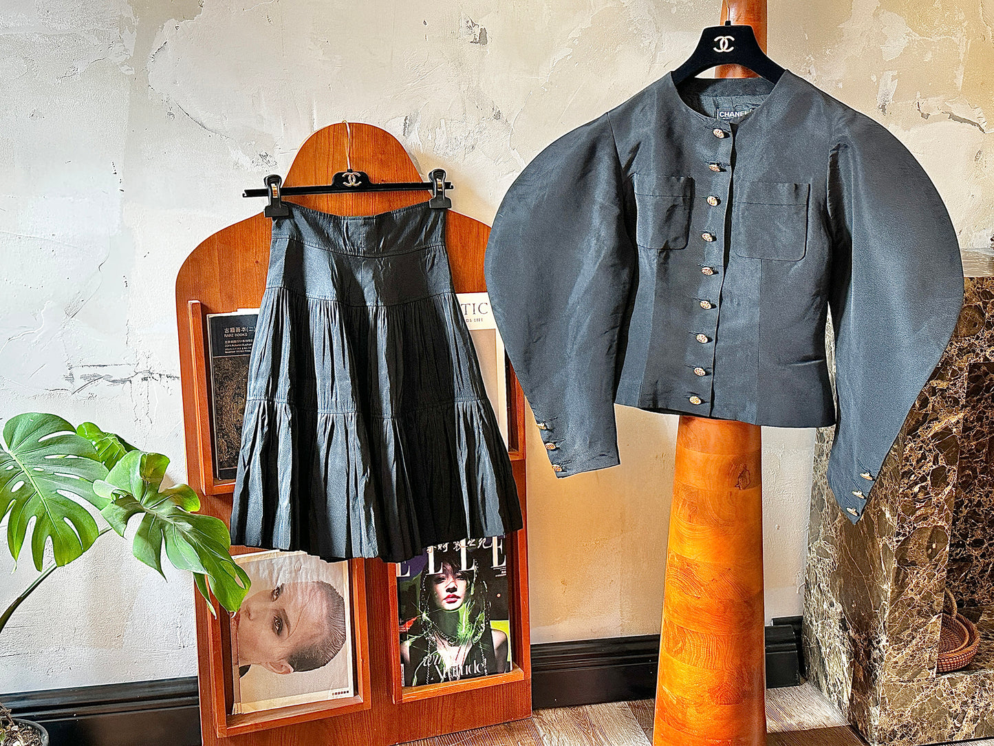 Chanel 80s Black Dress Set size: 36