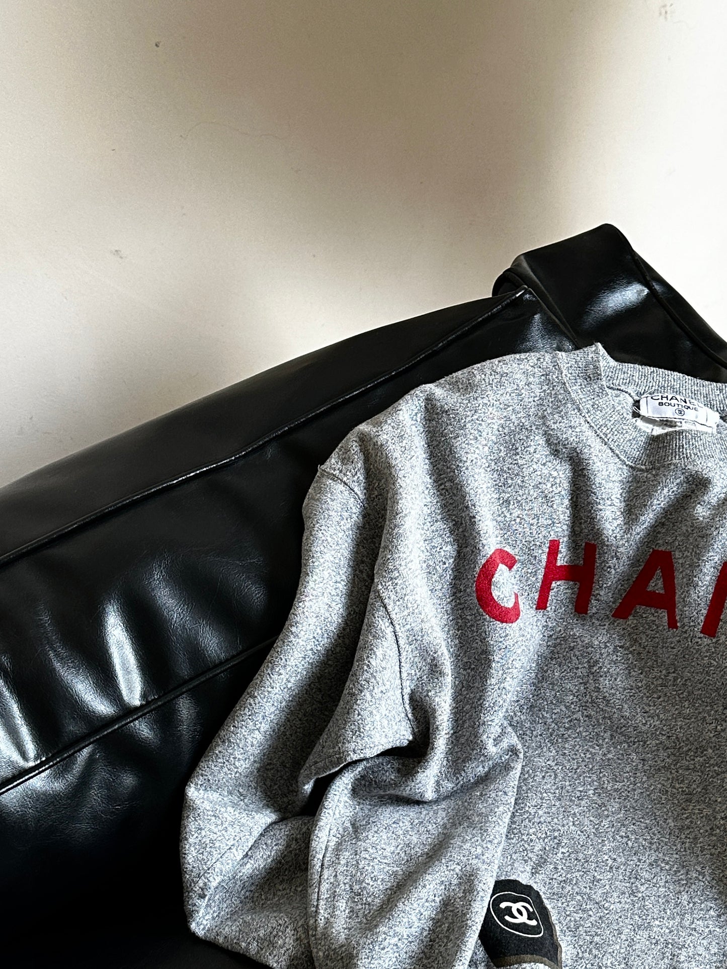 Chanel Classic Logo Grey Hoodie size:38