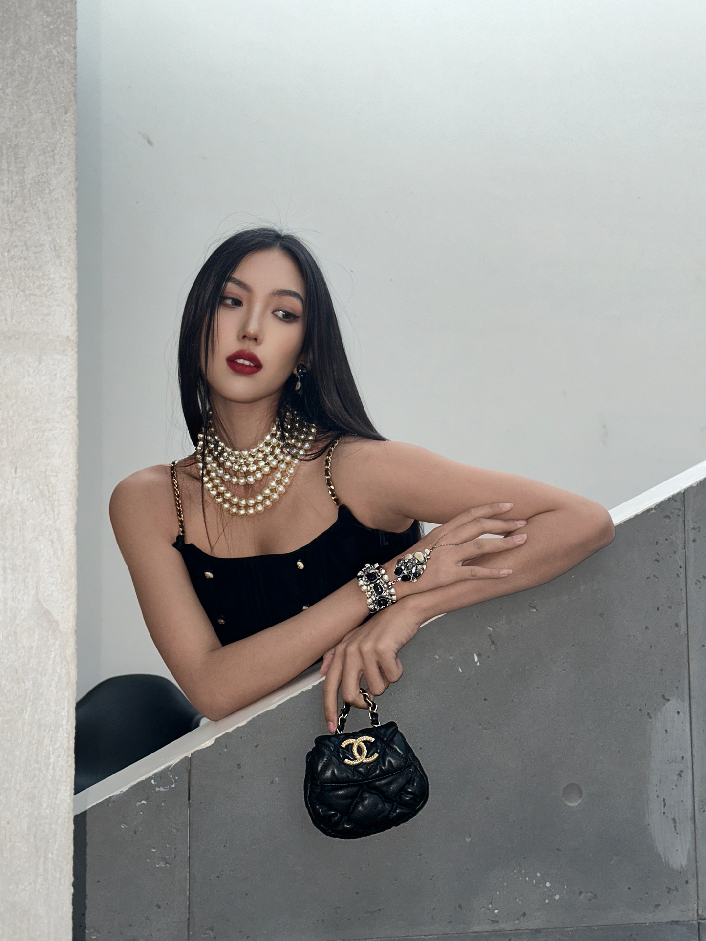 Chanel 90s Velvet Chain Vest