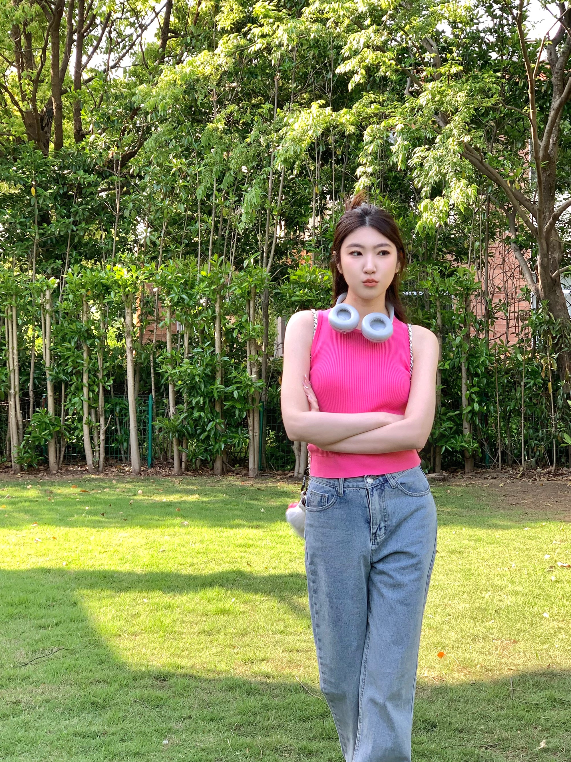 Chanel Rose Red Knitted Tank Top Size:36 – A TIME LUXURY