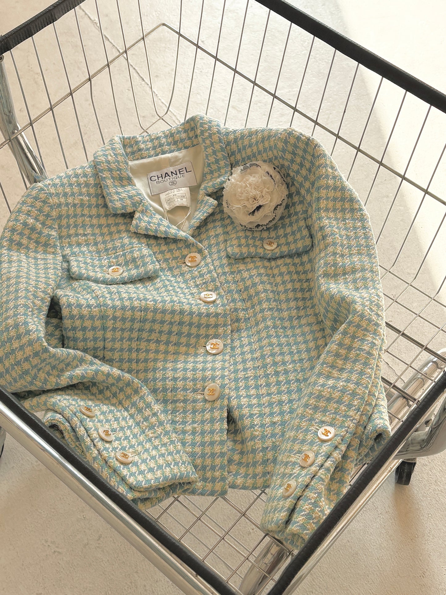 Chanel Blue Beimu Button Woolen Coat size：38