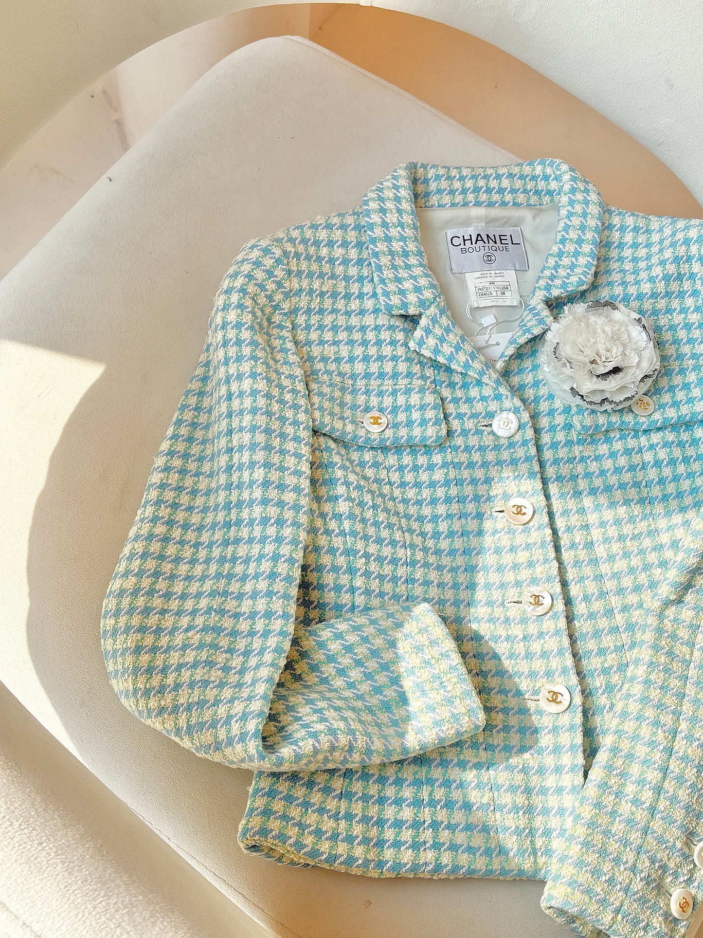 Chanel Blue Beimu Button Woolen Coat size：38