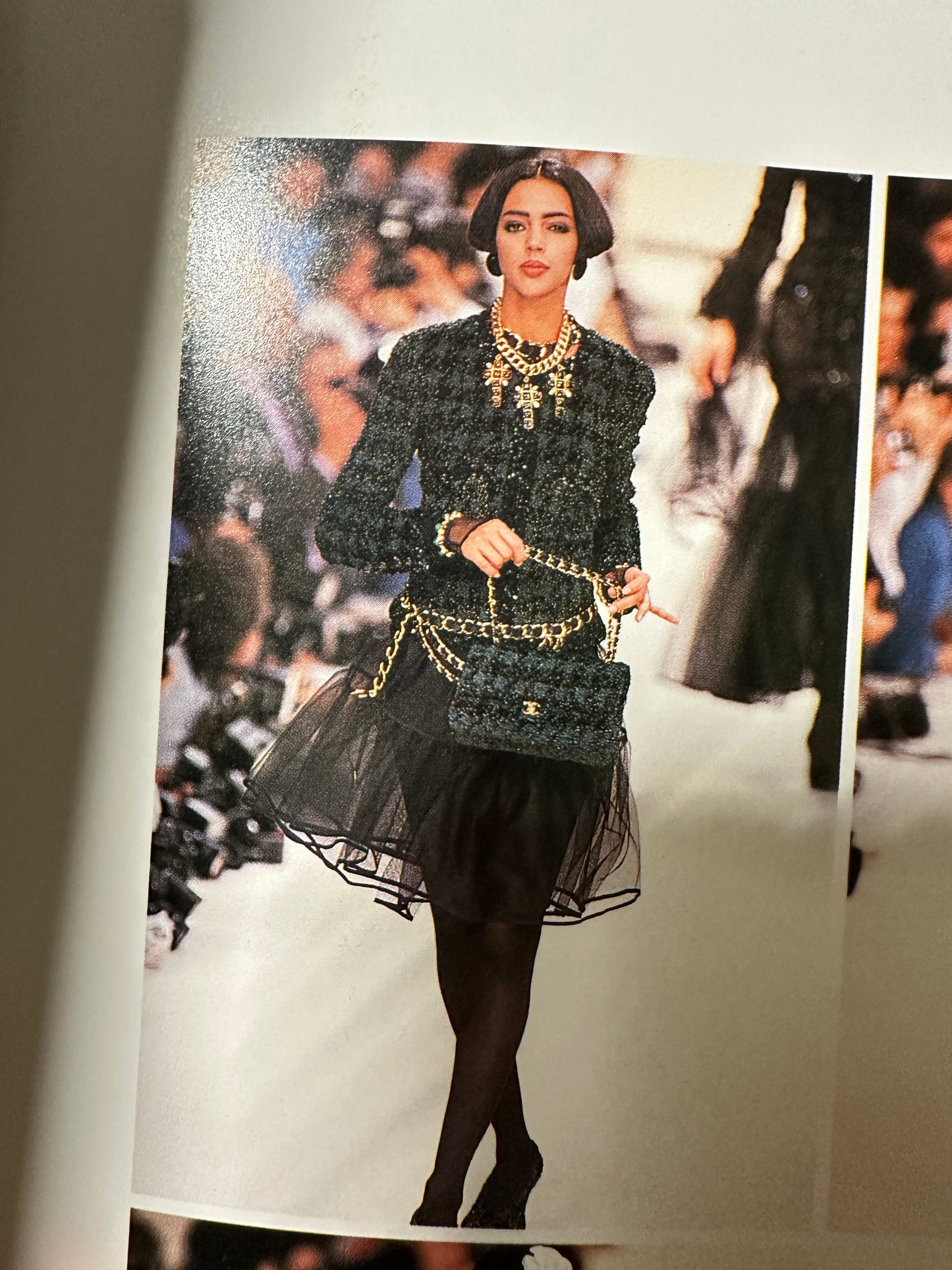 Chanel vintage 80s green houndstooth jacket Size: 34