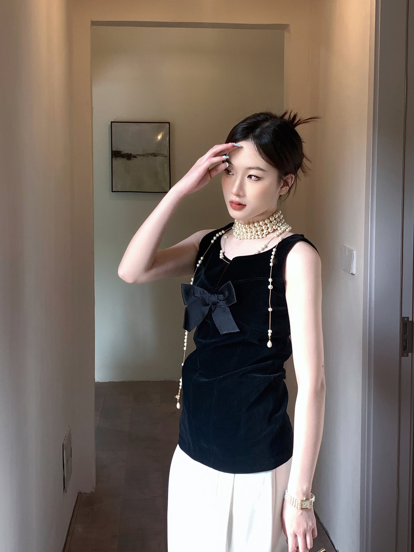 Chanel Velvet Vest from the 1980s size：36