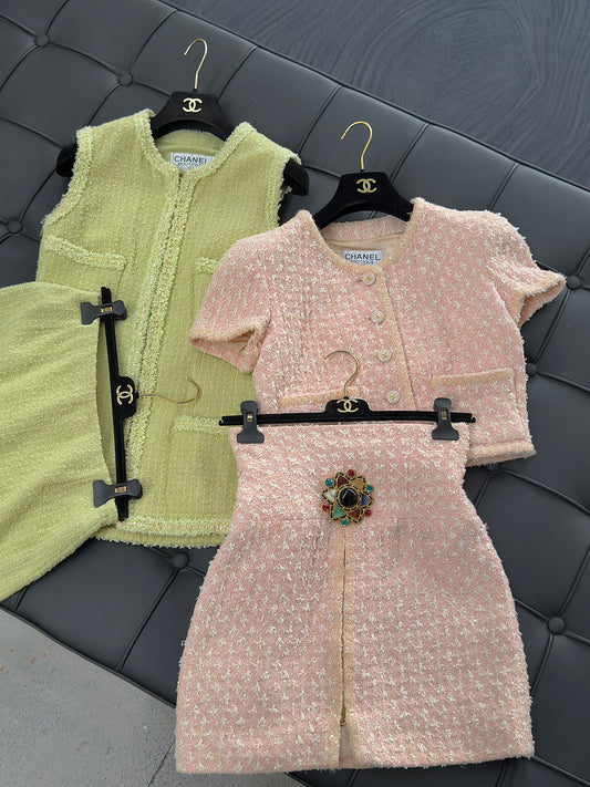 Chanel 1995 Mermaid Hime Series Pink Set Size:38
