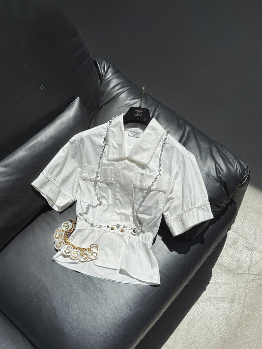 Chanle white shirt Size:36