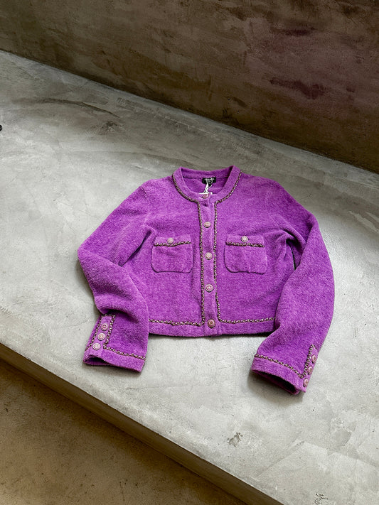 Chanel 2020 Purple Chain Cardigan size:38